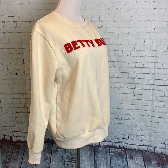 Betty Buzz Blake Lively Women’s Crewneck Sweatshirt Sz M Cozy Comfy Gossip Girl - Picture 12 of 16